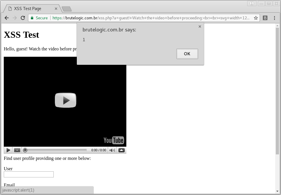 Chrome Xss Auditor Svg Bypass Brute Xss